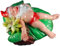 Gartenzwerg auf Schwimmblatt 33 x 26 cm Zwerg Germany Garten bruchfest PVC Deko GGZ 153