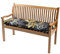 TexDeko® Garden Gartenbank-Auflage 170 x 40 x 8cm wasserabweisend UV - beständig mit Oeko-TEX Zertifikat gesteppt Bankpolster Bankkissen Polsterauflage Sitzpolster Bankauflage Sitzkissen (Blume)