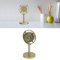 EIMSOAH Classic Retro Style Microphone Prop, Fake Plastic Classic Microphone Model with Stand for Art Object Collectable Hobby Lovers, Vintage Prop Mic for Home Decoration (Gold)
