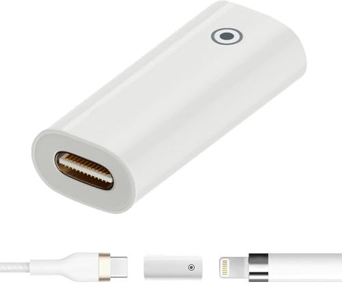 Adaptador USB C para Apple Pencil de 1ª Generación, Conector Tipo C para iPad 10ª Generación, Adaptador de Carga Rápida y Segura para Apple Pencil, Compatible con iPad 10ª Gen y iPencil 1