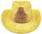 Gold Cowboyhut, Paillist Cowboy Hat Wide Rand Free Size Paillette Cowgirl Hat mit lockiger Kante funkeln