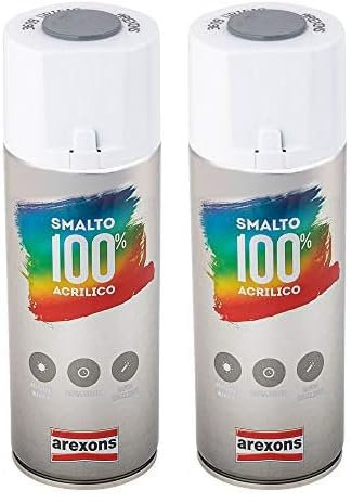 AREXONS 3609 SMALTO ACRILICO GRIGIO SPRAY ML 400, 400 ml (Confezione da 2)