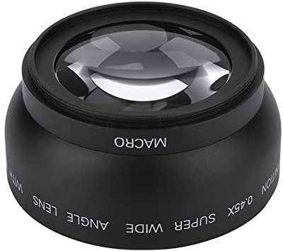 52mm 0.45X Wide Angle Universal Conversion Lens, Sturdy Metal Shell Premium Optical Glass, Professional Optical Glass Camera Close Up Lens for DSLRs and Digital Cameras