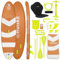 HUIIKE Tabla Paddle Surf Hinchable con Accesorios Incluidos, Remo, Quillas, Inflador. Stand Up Paddle Board Gran Estabilidad y Resistencia. 305 x 84 x 15 cm, Soporta hasta 130 kg