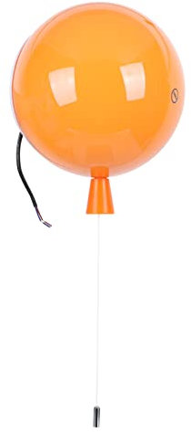 Mikikit Ballon Wandleuchte Nachtlicht Orange 20cm Sanftes Schlafzimmerlicht Aus Langlebigem Material Kreative Atmosphäre Lampe Für Kinderzimmer Und Nachttisch