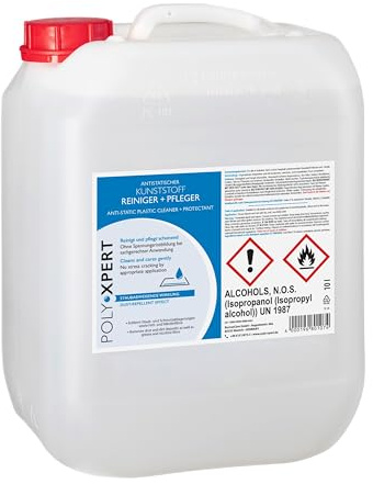 PolyXpert Antistatischer Kunststoff Reiniger und Pfleger 10L Kanister von Burnus Care