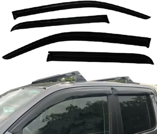 WRNHZNEW Auto Windabweiser Regenabweiser für VW Amarok 2009-2021, Robust Autofenster Luftabweiser Seitenscheiben Regenschutz Regenabweise Windabweiser ZubehöR