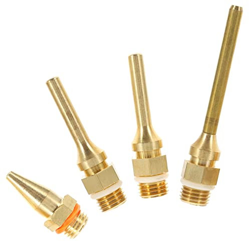 HOUDERCO 4pcs Hot Glue Gun Craft Nozzles Interchangeable Glue Sprayer Tip for DIY Projects