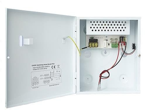 UltraTech 12V 1A-5A Switch Mode Power Supply with Battery Backup – Metal Case, 13.8V Output, for CCTV, Access Control, Security Systems, Reliable & Compact (WBXPSU1A12VT (Output Current: 1A))