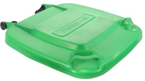 Warmhm 50l Easy Installation Outdoor Waste Bin Weather Resistant Plastic Trash Can Lid Replacement Smooth Surface Compatible Spare Cover
