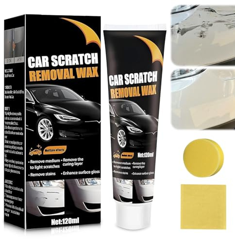 Car Scratch Remover, Car Scratch Repair Paste for Deep Scratches, Scratch Removal Wax for Vehicles, Scratches Car Polish for All Paint Types