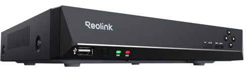 Reolink 8 Channel PoE NVR, Smart Network Video Recorder RLN8-410 No HDD | 24/7 CCTV Surveillance Recording, Supports 16MP/12MP/8MP/5MP PoE IP Cameras, DIY Local Storage Expansion, Easy Plug and Play