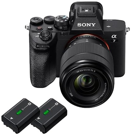 Sony Alpha 7 IV Vollformat Systemkamera mit 28–70mm II Objektiv | 33 MP, Echtzeit-Autofokus, 10 B/s, 4K 60p Video, Touchscreen, Profi-Features für Foto & Film, inkl. 2 Akkus