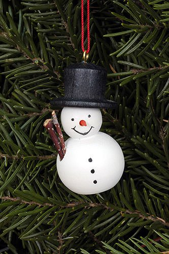 Baumbehang Schneemann weiß