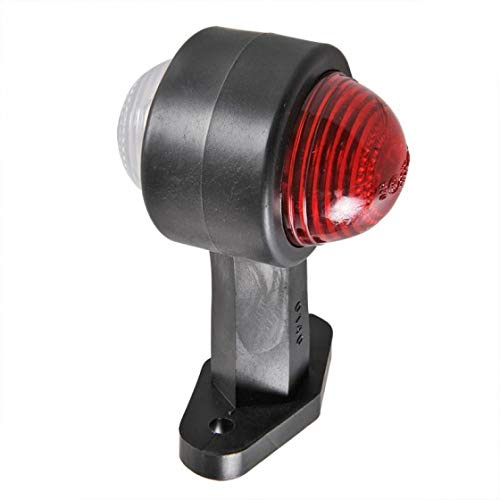 ProPlus 343717 Umrissleuchte rot/weiß 120mm gerade E-Typ geprüft mit 12V Glühbirne