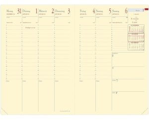 Quo Vadis 286003Q Ersatzkalendarium Minister Prestige 160x240mm Kalendarium 2025