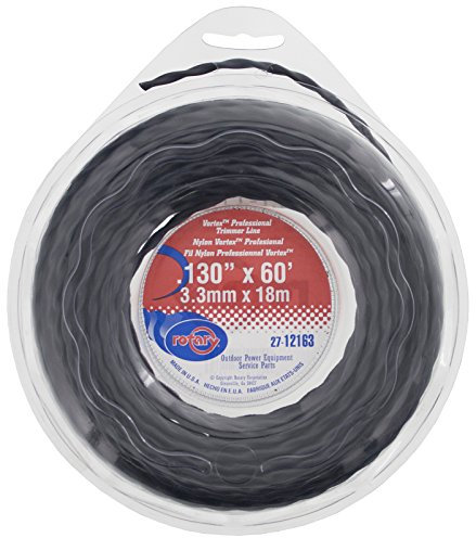 130 Sm-Filo per decespugliatore, Vortex, a forma di ciambella, colore: nero