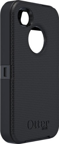 OtterBox Defender Series Three-Layer Protection Case Cover with Screen Protector and Holster Style Swivel Belt Clip for iPhone 4/4S - Black