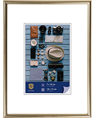 Henzo Bilderrahmen Napoli - Kunststoff - Bildformat 10x15 cm - Gold