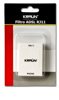 Kraun ADSL RJ-11 filter Bianco divisore di rete