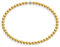 Schmuckwilli Perlenkette für Damen Magnetverschluß - 45cm Länge mit 8mm großen golden runden Mallorca Perlen - Muschelkernperlen Kette für jeden Anlass - die Halskette Pearl Necklace für Frauen