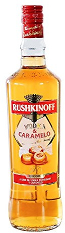 Rushkinoff Vodka & Caramelo, 6er Pack (6 x 1,0 l)