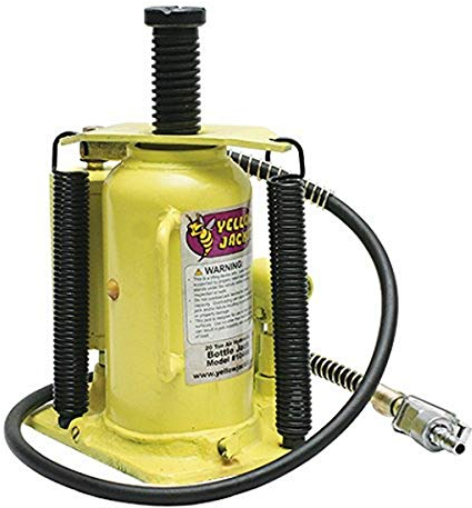 ESCO 10446 Yellow Jacket Air Hydraulic Bottle Jack, 20 Ton Capacity, 18.75 Height