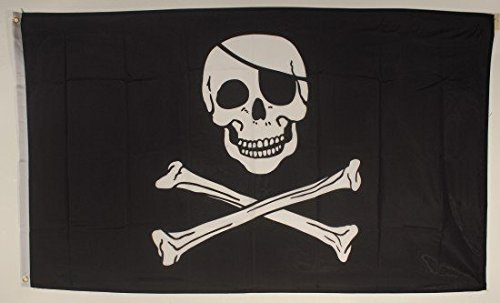 Pirat Flagge Großformat 250 x 150 cm wetterfest Fahne