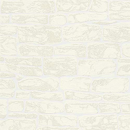 NEW Walls Papier peint imitation pierre Papier peint 10,05 x 0,53 m, 1 pièce, beige, 316523