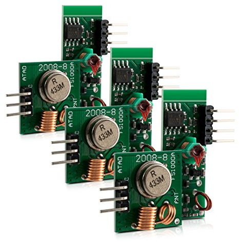 kwmobile 3X 433 MHz Sender Empfänger Funk Modul für Arduino und Raspberry Pi - Wireless Transmitter Module
