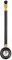 Lezyne Shock Drive Dämpferpumpe, Black/Gold, 258 mm