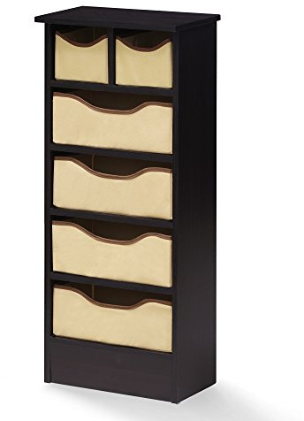 Furinno Drawer Organizer, Wood, Espresso, one Size