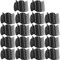 Heqishun 18 Stücke Lockenwickler Clips Lockenwickler Klammern Lockenwickler Halter für Kleine Mittlere Große und Jumbo Lockenwickler Schwarz