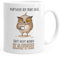 MoonWorks® Hauptsache der frühe Vogel säuft nicht meinen Kaffee Bürotasse Motiv Vogel Eule weiß unisize