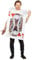 p'tit clown Costume Carte Roi de Cœur Adulte Taille Unique Taille Unique - Blanc (Herzkönig)