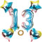 Luftballons Zahl 13 Nummer 13 Luftballon Regenbogen 13 Zahlenballon Folienballon 32 inch 80 cm XL für Mädchen Junge,Riesen Aufblasbar herz Helium Folienballon Stern Ballons Geburtstag Party Deko(13)