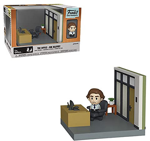 Funko Diorama: The Office - Jim's Desk Scene - Jim - Figura de Vinilo Coleccionable - Idea de Regalo- Mercancia Oficial - Juguetes para Niños y Adultos - TV Fans - Muñeco para Coleccionistas