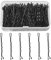 100 Stück Hair Pins Haarspangen Metall Haarklammern mit Aufbewahrungsbox Schwarzes Haarnadeln Wellenform Haarzusätze für Frauen Mädchen und Friseursalon