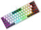 ZIYOU LANG K61 60% Percent Gaming Keyboard Compact RGB Chroma Backlit STK61-Wired Mechanical Feel Membrane Keyboard UK Layout Pro Mini 62 Keys Waterproof for PS4 XBOX PC Laptop Mac/White+Black
