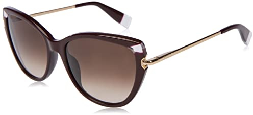Furla SFU515 Sunglasses, Viola Scuro Lucido, 55 Unisex-Adulto