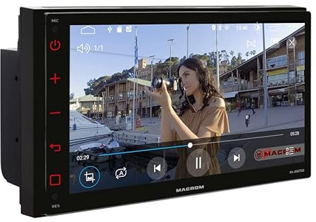 MACROM M-AN700 Sorgente Senza Lettore CD 2 DIN 6,75 inch con ANDROID 10, Bluetooth