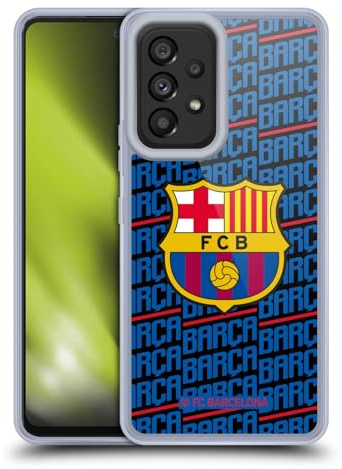 Head Case Designs Offizielle FC Barcelona Barca Wappen Muster Gel Handyhülle Hülle [Militärischer Schutzgrad] Kompatibel mit Samsung Galaxy A53 5G (2022)
