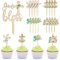 13 Stück God Bless Kuchendekoration Taufe Kuchen Topper Taufe Dekorationen Kreuz Kuchen Topper Taufe Kuchen Dekorationen Taufe Kuchen Topper Erstkommunion Kuchen Topper für Babyparty Party Zubehör