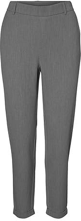 VERO MODA Damen Vmmaya Mr Loose Solid Pant Noos Hose, Grey Pinstripe, M / 30L
