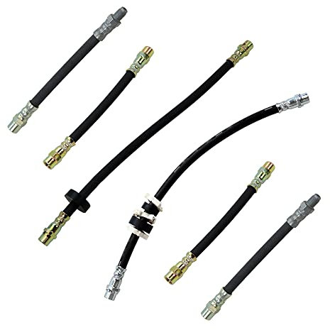ATEC Germany 2x Bremsschlauch vorne Länge 355mm, 4x Bremsschlauch hinten Länge 161mm Kompatibel mit VW TRANSPORTER T4