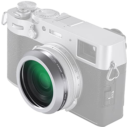 NEEWER UV Schutzfilter für Kameras der X100 Serie, mehrfach beschichteter HD Objektivfilter aus optischem Glas, kompatibel mit Fujifilm X100 X100S X100F X100T X100V X100VI Kamera,(Silberner Rahmen)