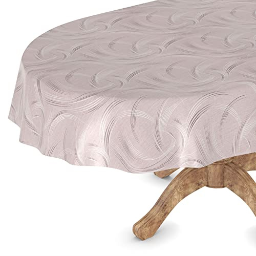 Wachstuchtischdecke Wachstischdecke Tischdecke abwaschbar Gartentischdecke Wachstuch Eckig rund oval Oval 140 x 240cm Schnittkante Venedig