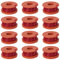 QOXEZY Lot de 12 bobines et fil pour débroussailleuse pour WORX GT/WG 150, 151, 155E, 163E, 169E