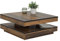 möbelando Couchtisch Ben in Old Wood. Abmessungen (BxHxT) 78x34x78 cm