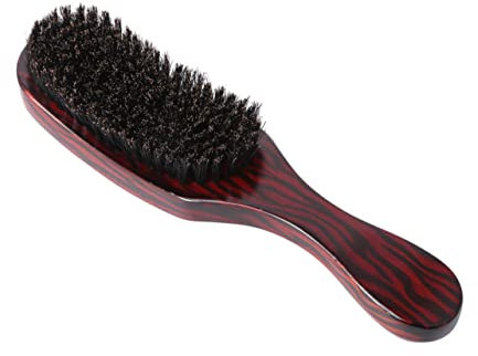 FRCOLOR Haarbürste Mit Naturborsten Für Damen Gewellte Haarbürste Aus Buchenholz Haarkamm Für Damen Statische Haarpflege Massage Haartrocknung Styling Zufälliger Stil